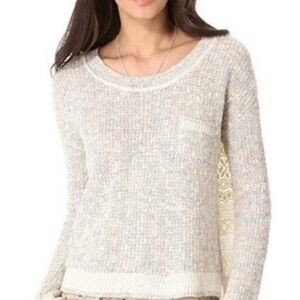 Free People Sweet Jane Crochet Sweater